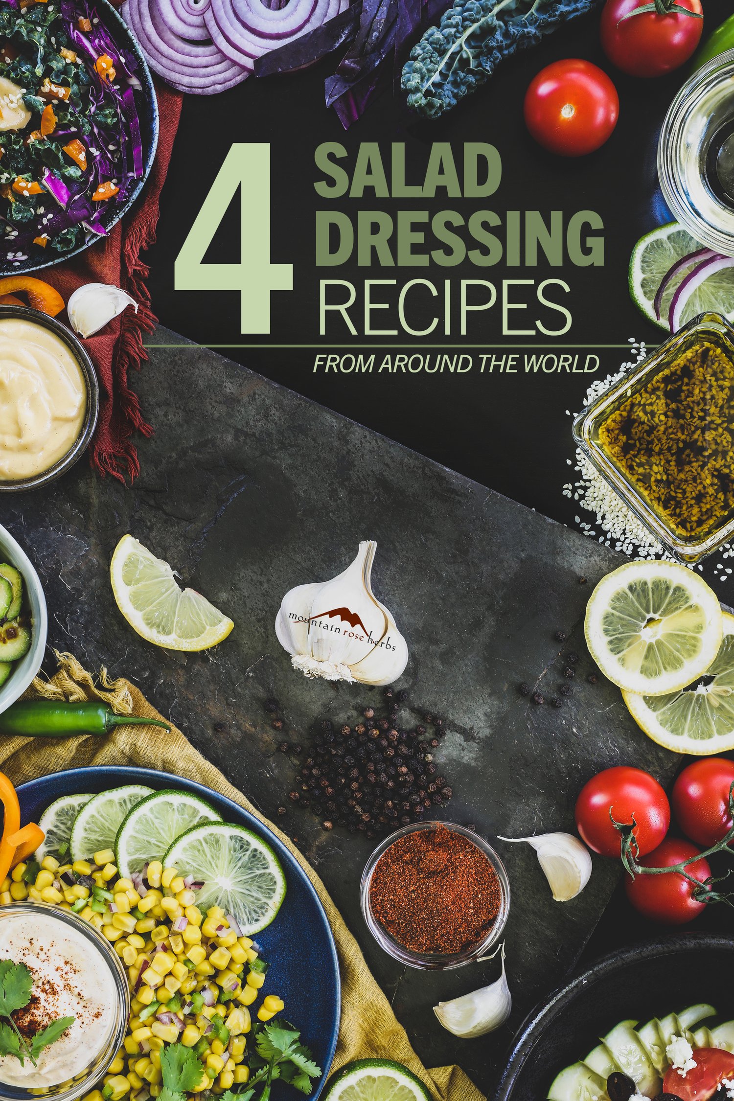 HerbInspired Salad Dressings from Around the World 4 Recipes for